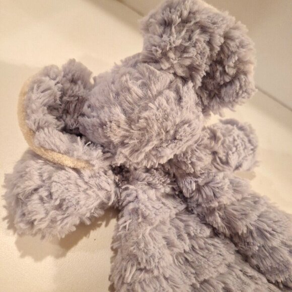 Demdaco Gray Elephant Lovey Plush Security Blanket Rattle Baby Soft Polyester - Picture 6 of 10